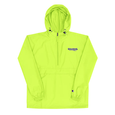 Embroidered Rain Resistant Packable Jacket
